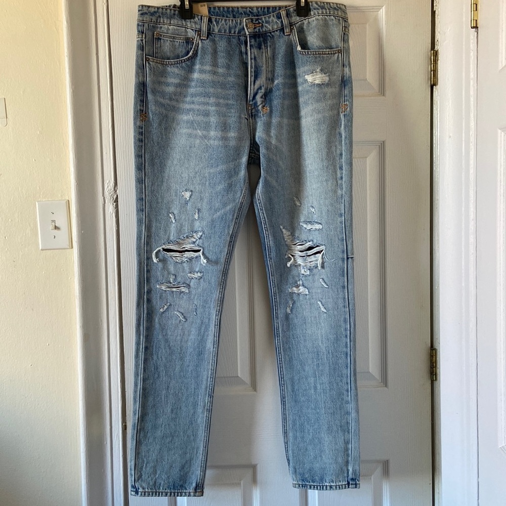 Ksubi Chitch++ Mid-Long Rise Slim Tapperd Leg Full Length Jeans Size 38